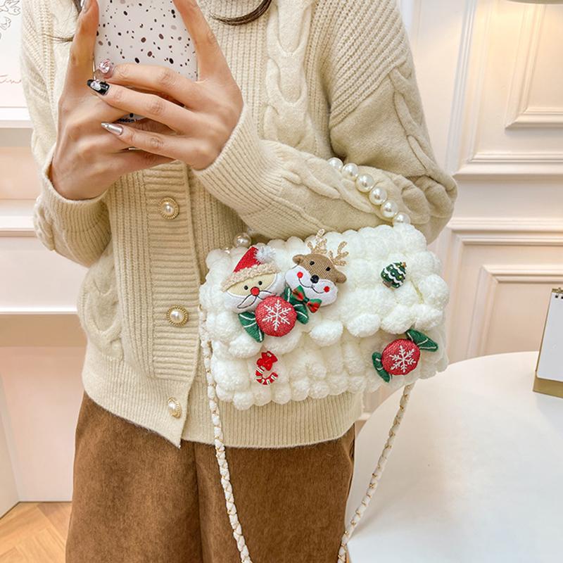 WTEMPO Materiały do samodzielnego wykonania torebki tkanej ręcznie Domowe prezenty szyte ręcznie dla twojej dziewczyny, przyjaciółki, rodziny Materiały do wykonania torebki crossbody