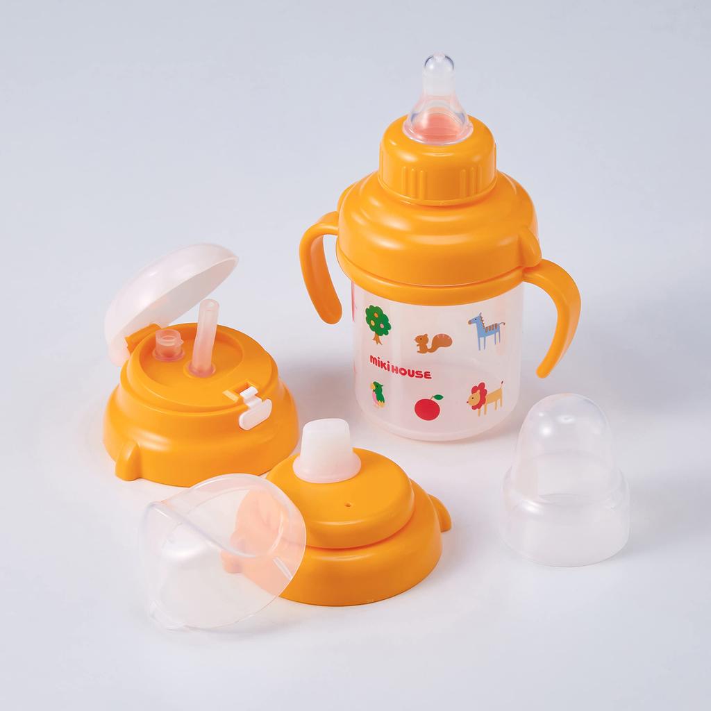 MIKI HOUSE Mug Baby Training Straw Made in For Boys and Baby and Set, Mug, Mug, Mug, 200ml, Japan, Girls, Kids, White, 46-7127-829
