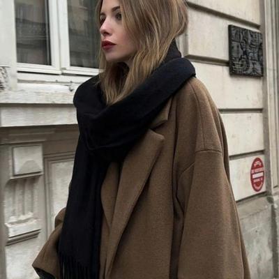 Luxury Solid Cashmere Scarf Women Winter Tassel Pashmina Handkerchief Shawl Lady Chuncky Pareo Soft Outdoor Windproof Bufanda