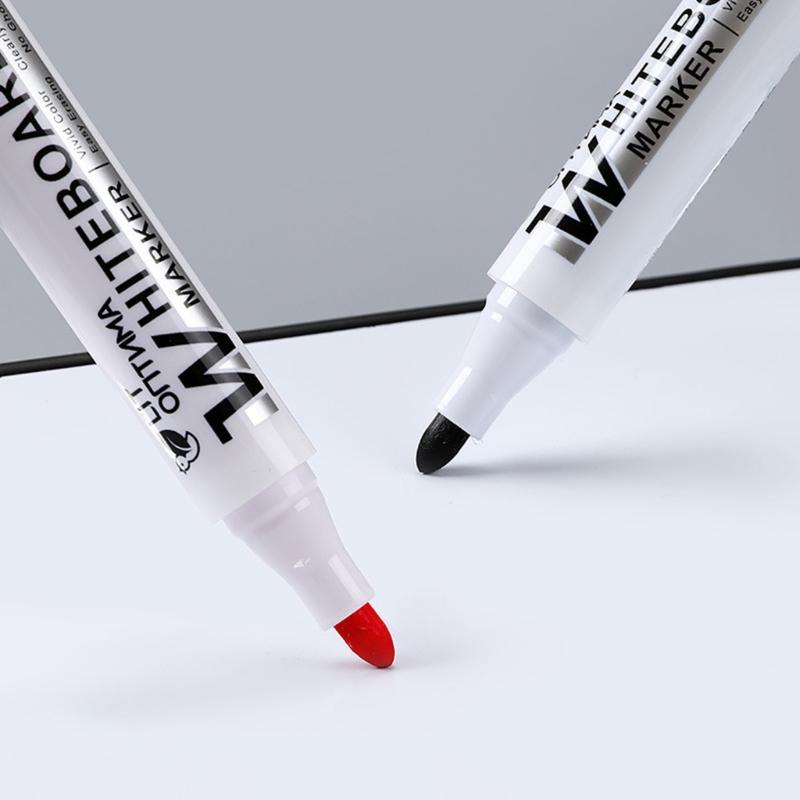 10Pieces Whiteboard Marker 2.0mm Line Width Erasable Marker Pen Quick Dry Whiteboard Marker for School Office Supplies