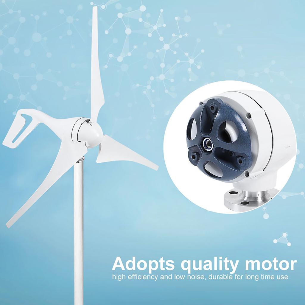 300/600W DC12V/24V Wind Turbine 3 Blades Horizontal Wind Generator Kit for Household 12V