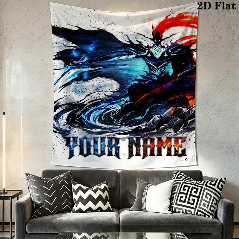 Name Custom Igris Wall Tapestry Aesthetic Wall Hanging Printed Fabric Blanket Decorative Tapestries for Bedroom Living Room Home Decor