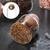 Clear Cork Glass Bottle Storage Sealed Jar Candy Coffee Bean Jar 