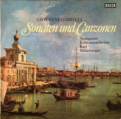 LP Record GIOVANNI GABRIELI, STUTTGARTER KAMM - Sonaten Und Canzonen SXL21203B Decca Germany Classical Used