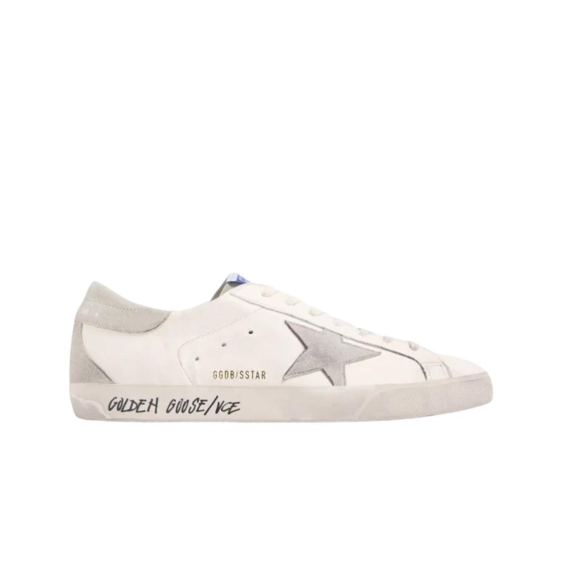 

Golden Goose Superstar White Ice Gray Heel Tab Sneakers 39