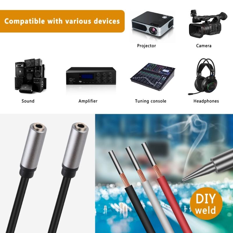 30cm Female Port 3.5mm to Bare Wire Open End TRS 3Pin Connector Cable Cord Wire For Earphone And Headset Repair