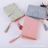 New Women's Wallet Plaid Sweet and Fresh Pu Fringed Card Bag Versatile, Practical and Lightweight Short Storage