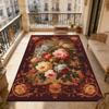 European Classic Country Style Balcony Carpet Easy Clean Fluffy Large Area Floor Mats Home Decoration Luxury Non-slip Soft Rugs
