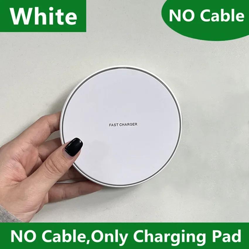 

2025 Fast Wireless Charger Pad for iPhone 14 13 16 15 Pro Max Samsung Galaxy S22 S21 S23 S10 S9 Xiaomi Wireless Charging Station белый