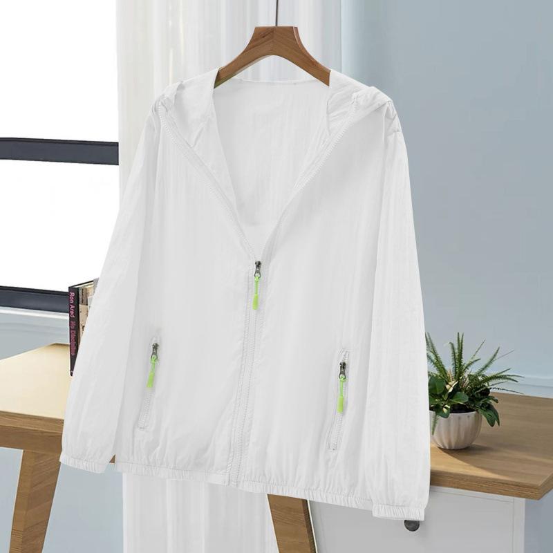 Sonnenschutzkleidung für Damen UV-Schutz Sommer Locker und Vielseitig Kurze Atmungsaktive und Leichte Jacke