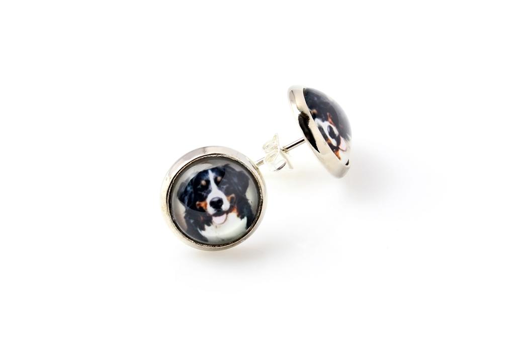Bernese Mountain Dog- a set of jewelry with your photo, a woman's ornament, handmade item, a product made with passion for creating the Art-Dog brand.