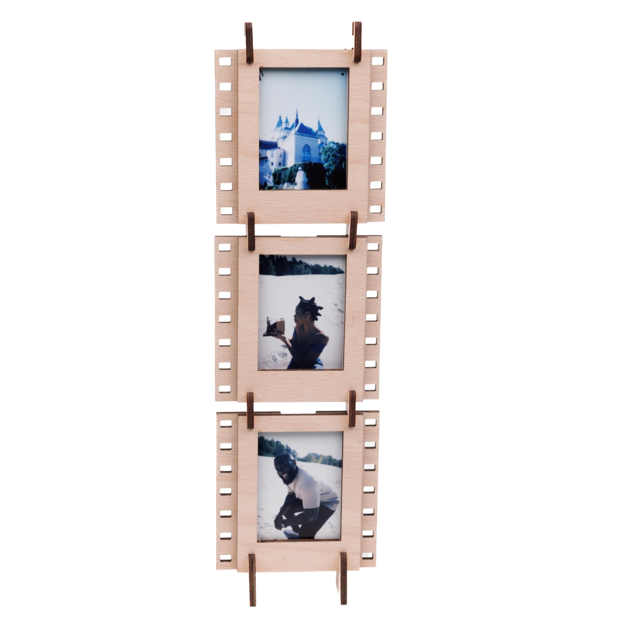 Трехсторонняя фоторамка JollyLook для Instax Mini, Натуральное дерево, JLK008