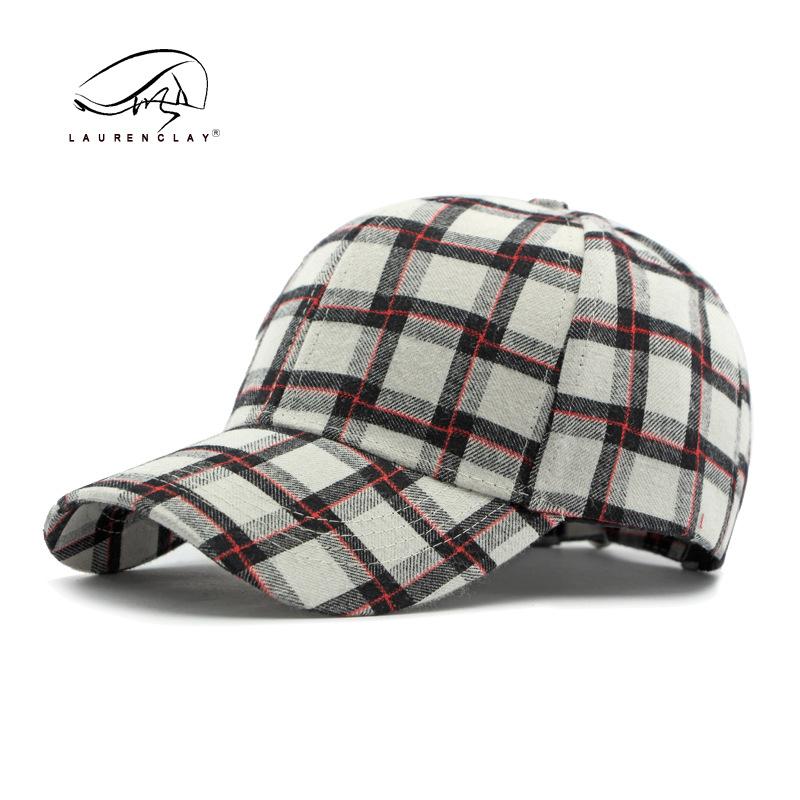 Fashion Plaid Cap Women Spring Summer Autumn Outdoor Sunscreen Visor Hard Top Baseball Cap Men's Tide