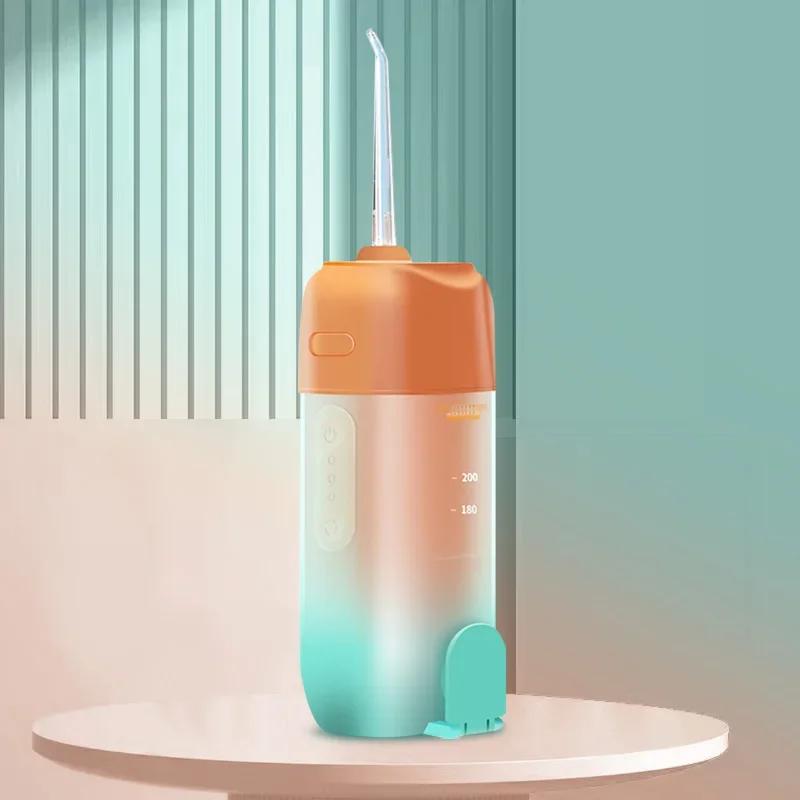 

Портативный ирригатор для полости рта, перезаряжаемый водяной ирригатор, стоматологический водоструйный очиститель для зубов, интеллектуальный перфоратор, 200 мл, телескопический резервуар для воды