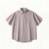 Summer Short Sleeved Shirt Jacket Workwear Short Sleeved Men's Lapel Shirt