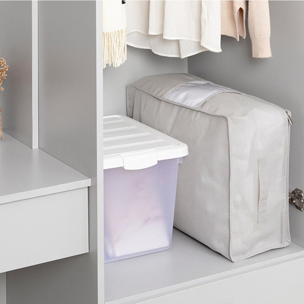 Aufbewahrungstasche für Quilts, große Kapazität, wiederverwendbar, langlebig, aus Vliesstoff, Aufbewahrungstaschen für Kleidung für Studenten, Reisen, Wohnheim