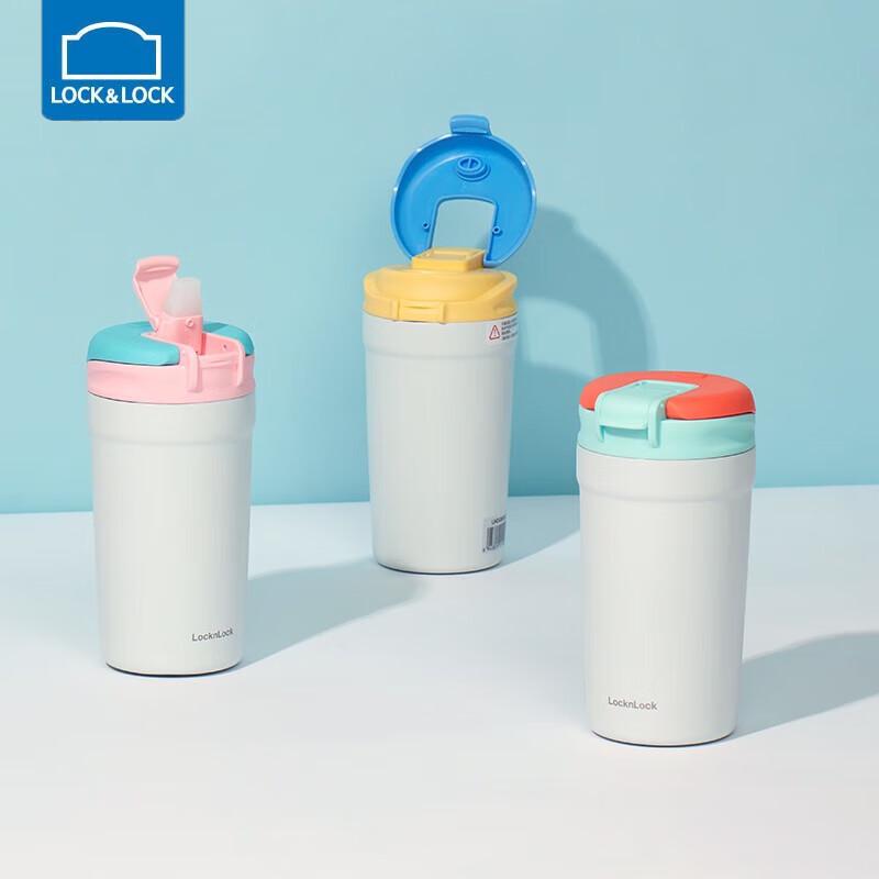 

Lock&Lock 320ml Flip-Top 316 Stainless Steel Insulated Coffee Mug