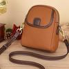 New fashionable shoulder small bag trendy women's mobile phone bag soft leather versatile Douyin explosive bag wholesale