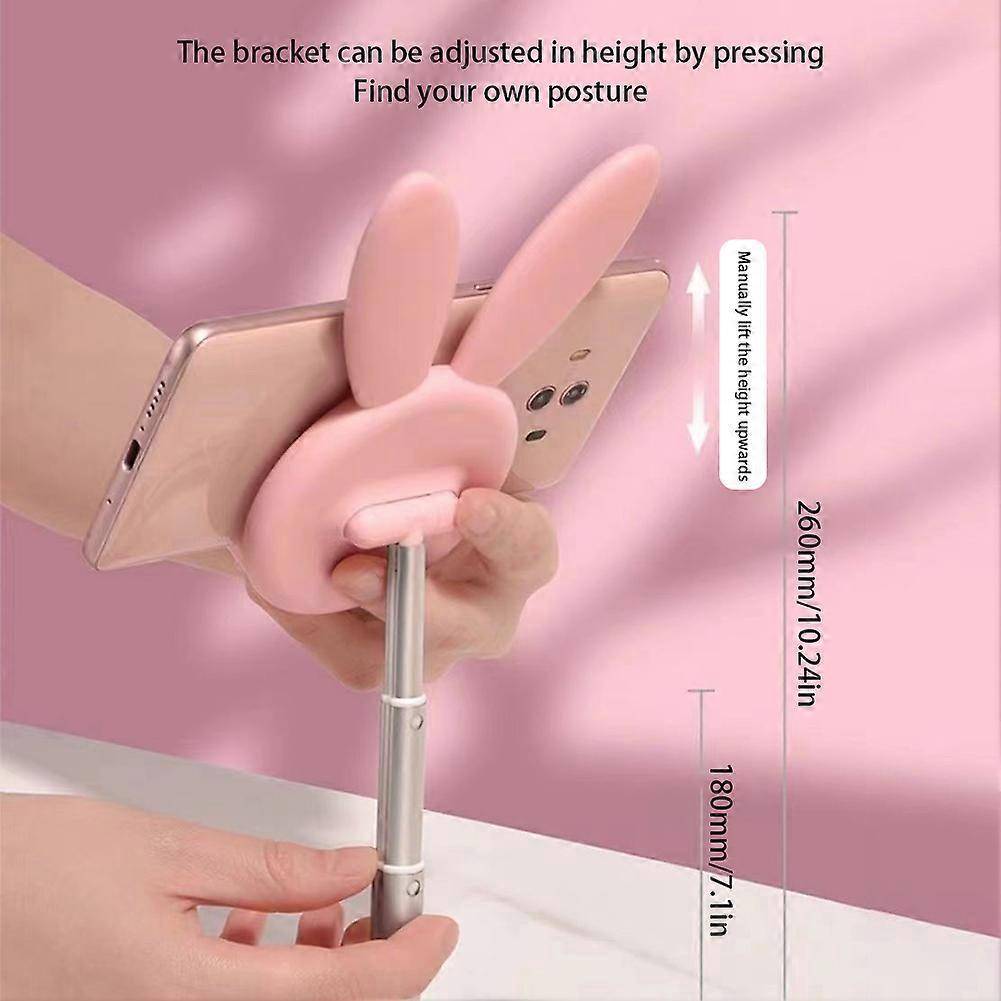 Cute Bunny Phone Stand, Angle Height Adjustable Phone Stand, Kawaii Phone Holder Bunny Gift for Women Girls