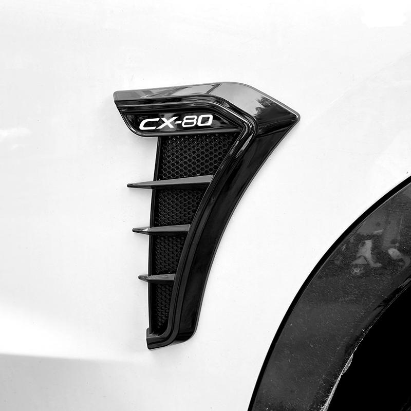 Car Front Side Wing Fender Emblem Trim Sticker for Mazda CX80 Cx-80 CX3 CX7 2 3 5 6 MX5 MX3 Axela Atenza Speed CX9 RX8 RX7 323 RHG2