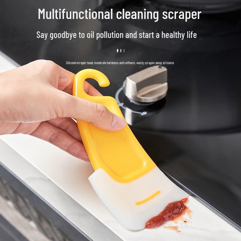 Silicone Non-Stick Kitchen Scraper for Pot and Dishwashing