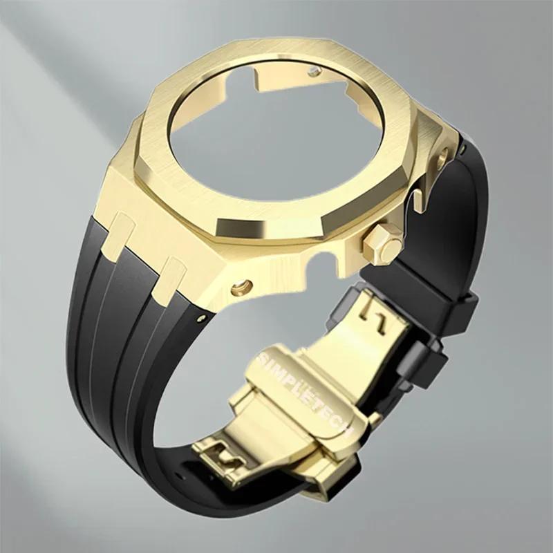 Mod Kit GEN5 GA2100 Metal Bezel for G shock Casioak Modification 4th Generation Rubber&Steel Watch Case Strap GA-B2100 2110