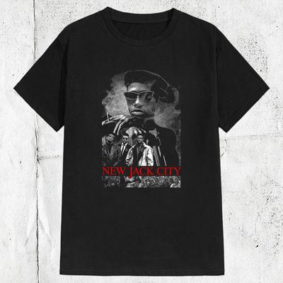 90s New Jack City American Crime Movie T-shirt
