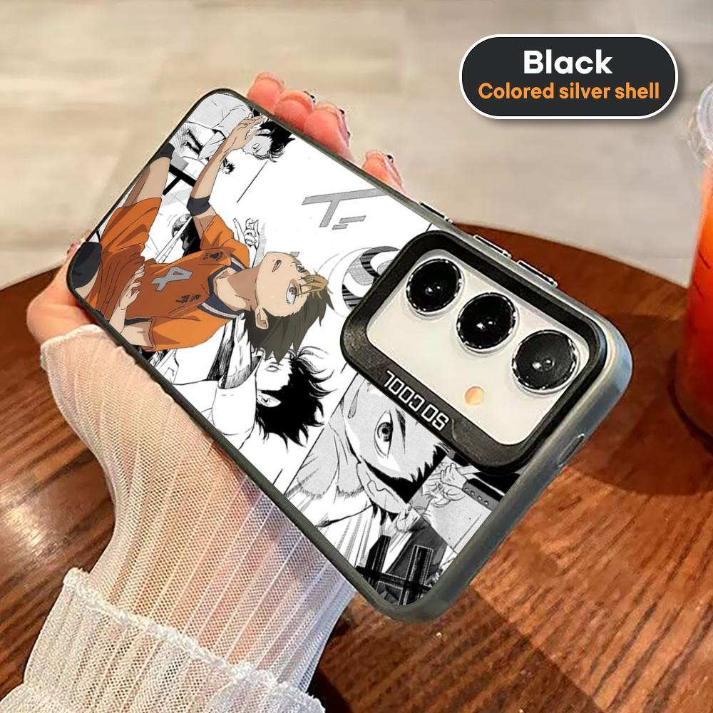 Haikyu Nishinoya Yuu Phone Case For Black lMDColor Silver Shell For Samsung A56 A16 A55 A15 A35 A25 A54 A14 A34 Samsung A04 4G
