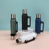 Large 1400ml Double-Layer Stainless Steel Vacuum Insulated Travel Mug With Foldable Handle Outdoor Sports Camping
