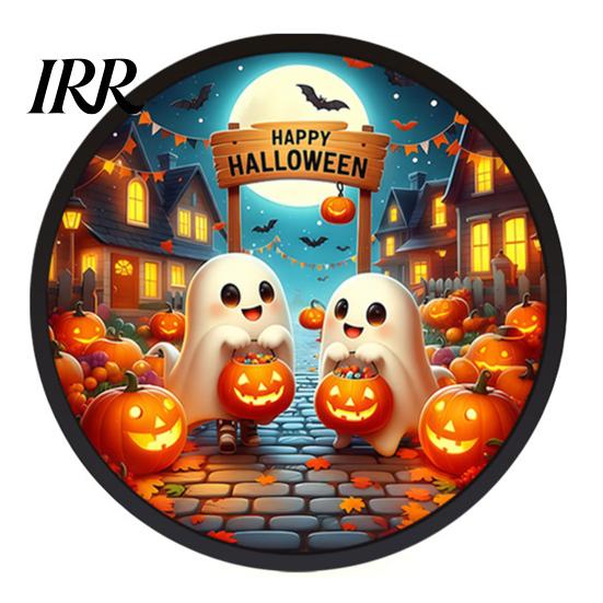 High-quality Halloween Signage LED Glowing Hanging Decor, Acrylic Window Ornament with Light, Spooky Indoor Decorations Sign for Door Wall Haunted