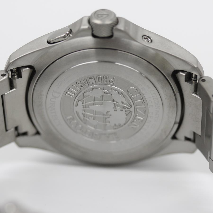 CITIZEN Solar PMD56-2952 PROMASTER LAND Series Eco Drive Luminous Radio Control Day Date Black Silver Titanium Wrist Watch