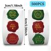 500 Sheets/Roll Christmas Seal Sticker Tape for Envelopes - Decorative Material
