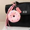 Sweet Donut Plush Keychain With Polyester Material For Bag Accessories