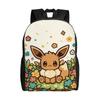 Pokemon Backpack Ita Bag  Mochila Daily Office Work Retro Washable Rucksack