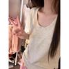 Women's American Style Slim Fit Crew Neck Cotton T-Shirt - 2026 Summer Design, Short Sleeve, Cinched Waist