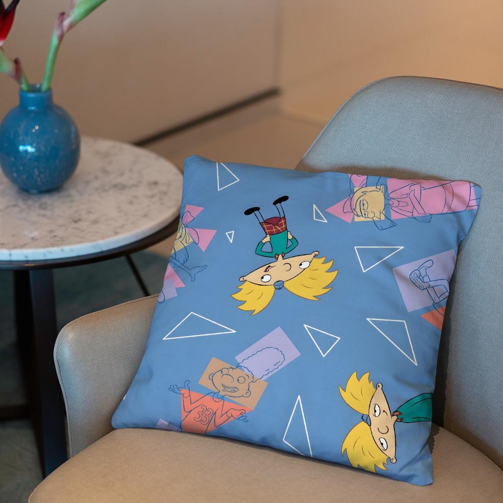 H-Hey ArnoldS Cushion Cover 2-in-1 Reversible Plush Pillow Cover | Car/Sofa/Bed | Perfect Gift