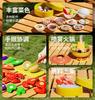 Children's Home Kitchen Hot Pot Toys Simulation Food Barbecue Cooking Cutting and Joy Boy and Girl Birthday Gifts