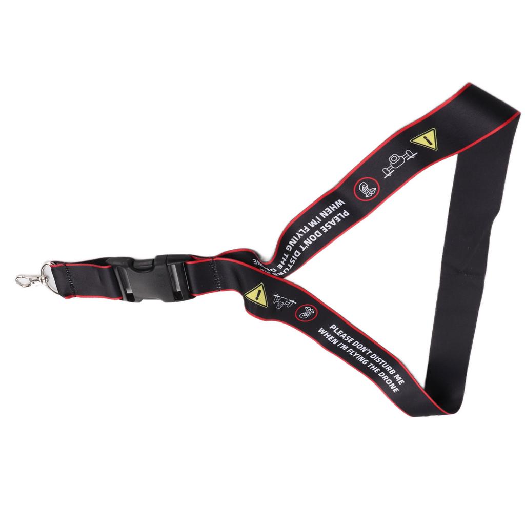 Závěsný držák popruh Bezpečnostní varovná šňůrka na krk pro FPV pro Phantom 3 4Černá Červená