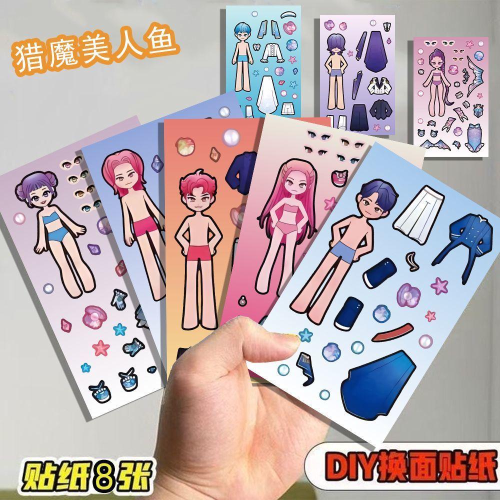 8/16pcs Hunters Stickers Anime Cute Character Sabe Boy Stickers DIY Phone Luggage Laptop PVC Decals Kids Girls Toy Gifts