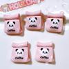 10 Pcs New Kawaii Cartoon Animal Pink Panda Spoonson Series Resin Scrapbook Diy Jewelry Children Gift Hairpin Accessories A86