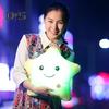 Twinkle Star Pillow Stuffed Star LED Light Up Cushion Glowing Star Throw Pillow Night Light Kids Sensory Plush Toy for Children