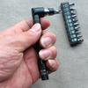 L-shaped 1/4 Hex Socket Wrench Screwdriver Bit Tool Set for Home Garage Hexagonal Screwdriver Bit Wrench with 10Pcs Bits