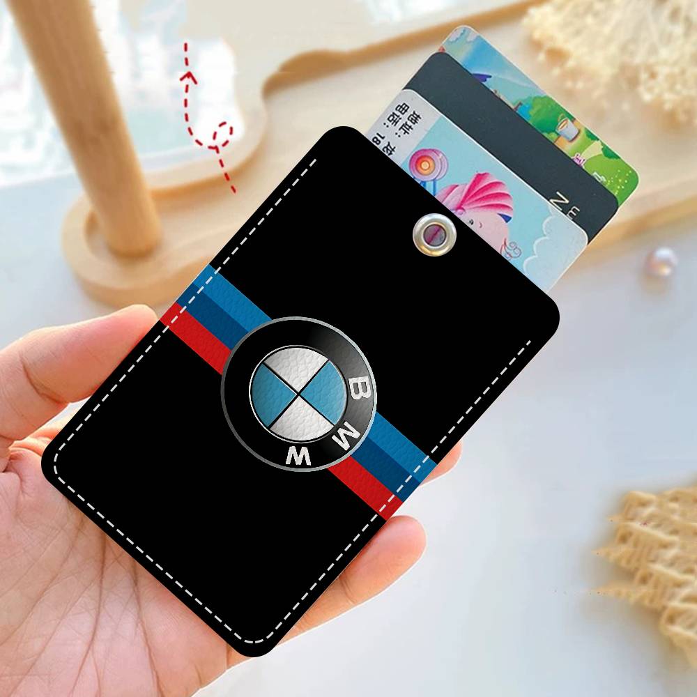 B-BMW-W Personalised Holder Suitable For Bank Card,Subway, Bus Card Wallet Card Case Badge Holder Keychain