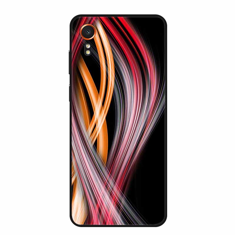 For Samsung Galaxy Xcover 7 Case Fashion Flowers Black Silicone Soft Back Cover For Samsung Galaxy Xcover7 Phone Case Coque Capa