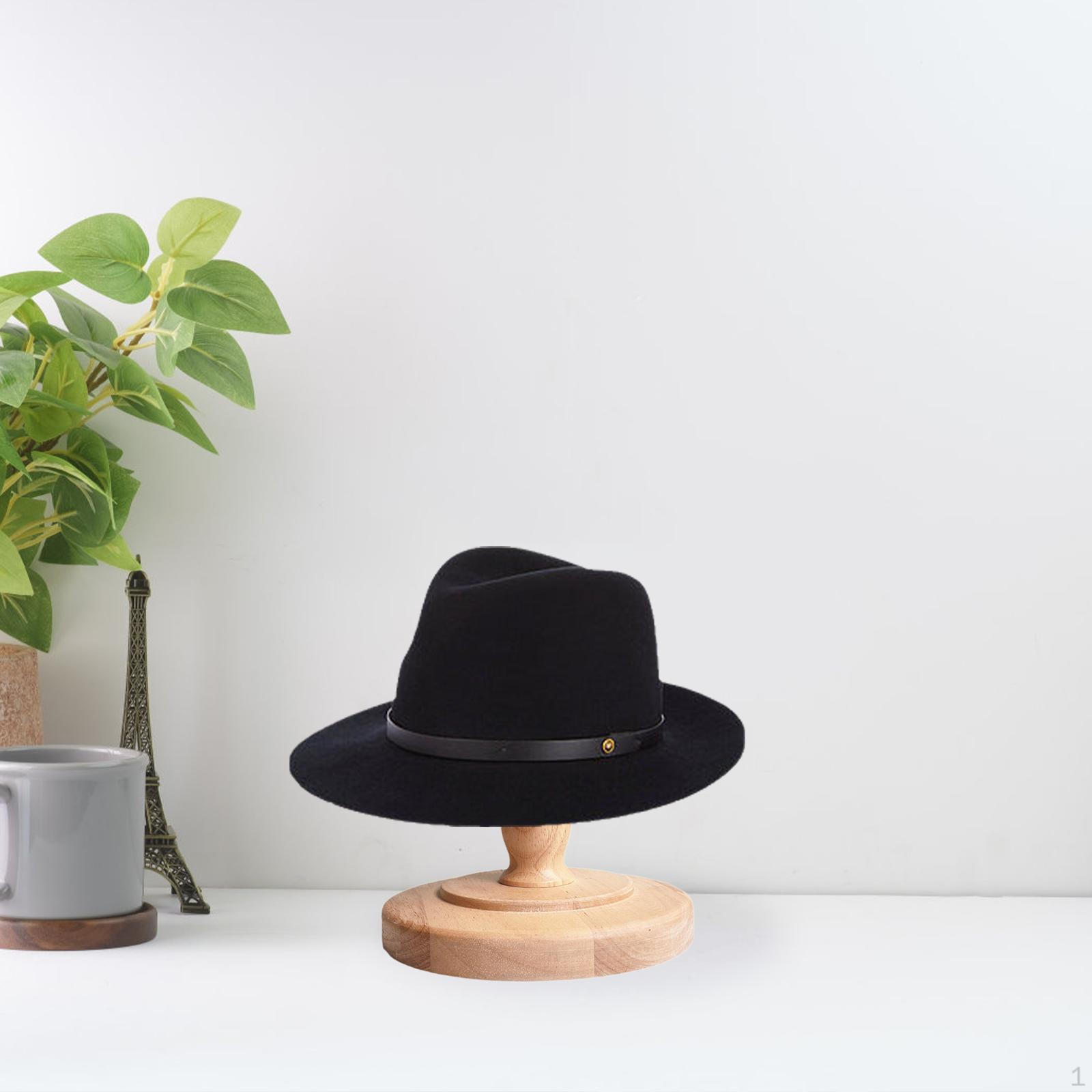 

Стойка для шляп, деревянная подставка, держатель, устойчивая основа, столешница для Total Height 15cm