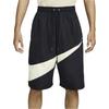 Nike Swoosh Großer Logo-Print Straight-Leg Shorts Herren Unterteile Schwarz FB7870-010