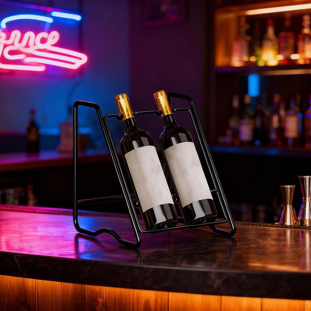 Bottle Display Shelf Holder Stand for Collector Dining Room Bar Restaurant Basement