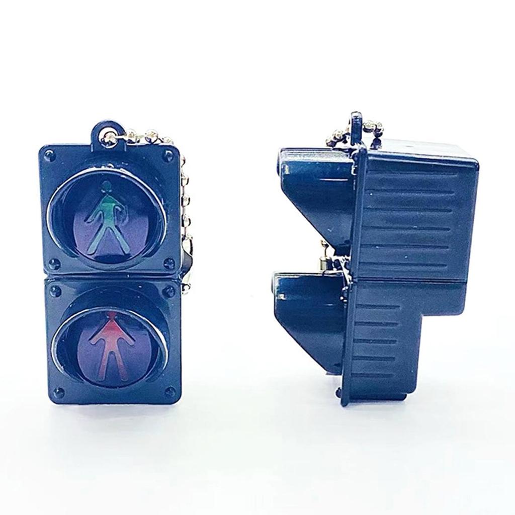 Brelok Światło Drogowe,Brelok Światło Drogowe,Elektroniczny Brelok Światło Drogowe Zawieszka do Plecaka Mini Urocze Światło Pieszego