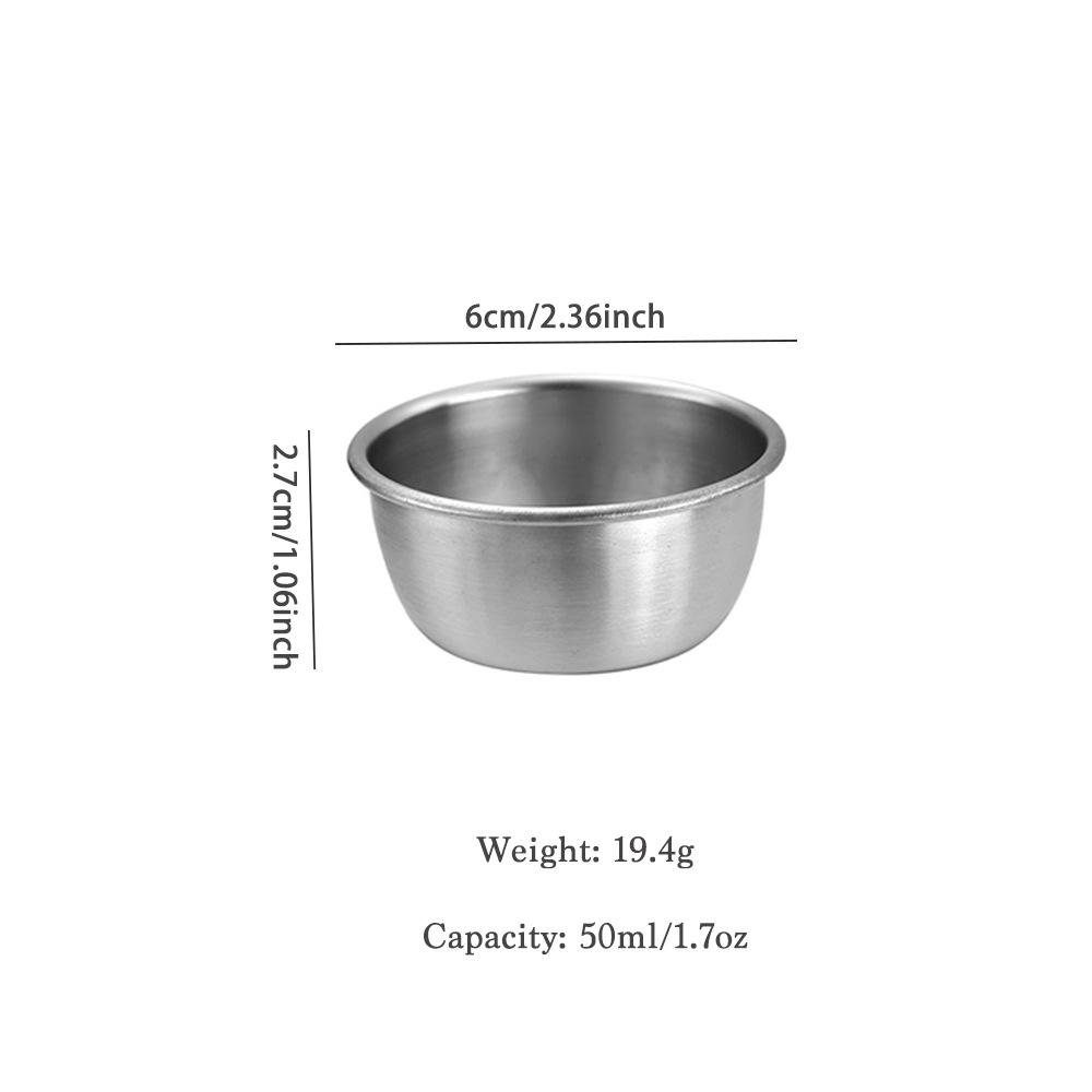 Stainless Steel 304 Sauce Cup: Deepened Ketchup, Salad Dressing, and Steak Seasoning Holder for Western Dishes.