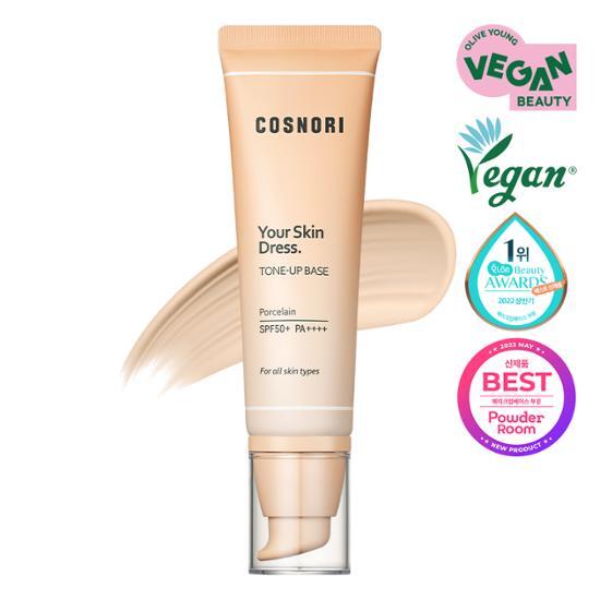 Cosnori Your Skin Dress Vegan Tone-Up Sun Base (also Works As Sunscreen)